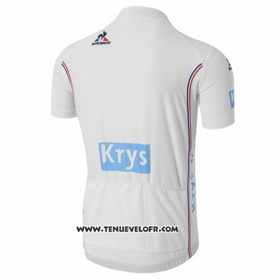 2016 Maillot Ciclismo Tour DE France Blanc Manches Courtes et Cuissard